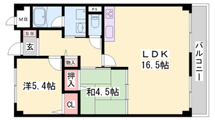 明石駅 徒歩3分 9階の物件間取画像